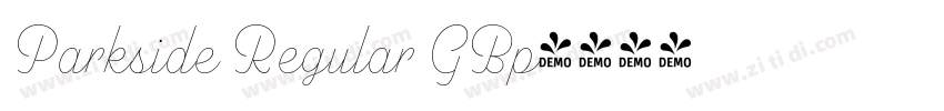 Parkside Regular GBp字体转换